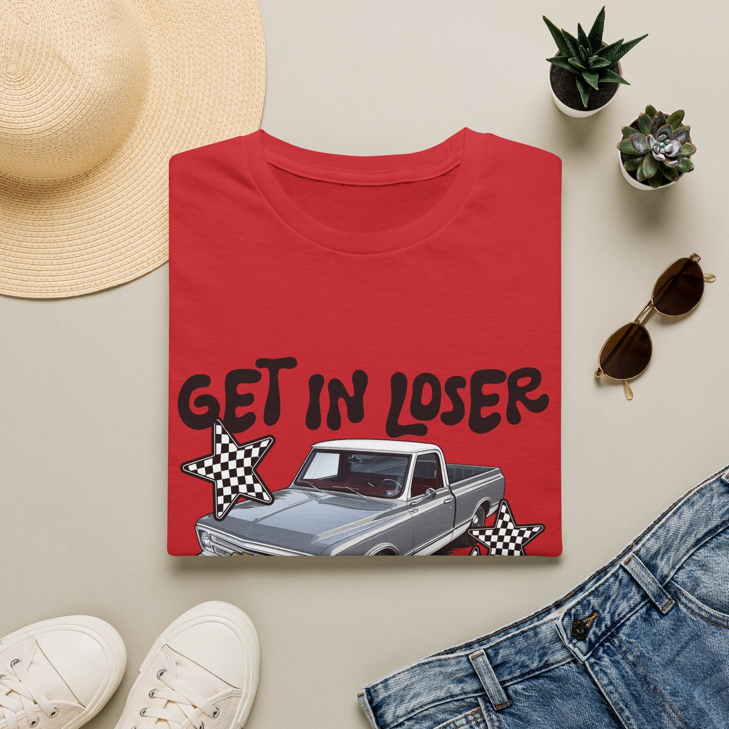 Get In Loser Car T-Shirt — "I Found Something on Marketplace" Vintage Truck Tee