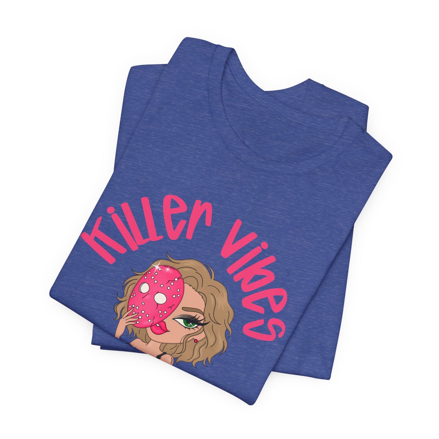 Killer Vibes Tee — Cute Edgy Girl Donut Graphic T‑Shirt