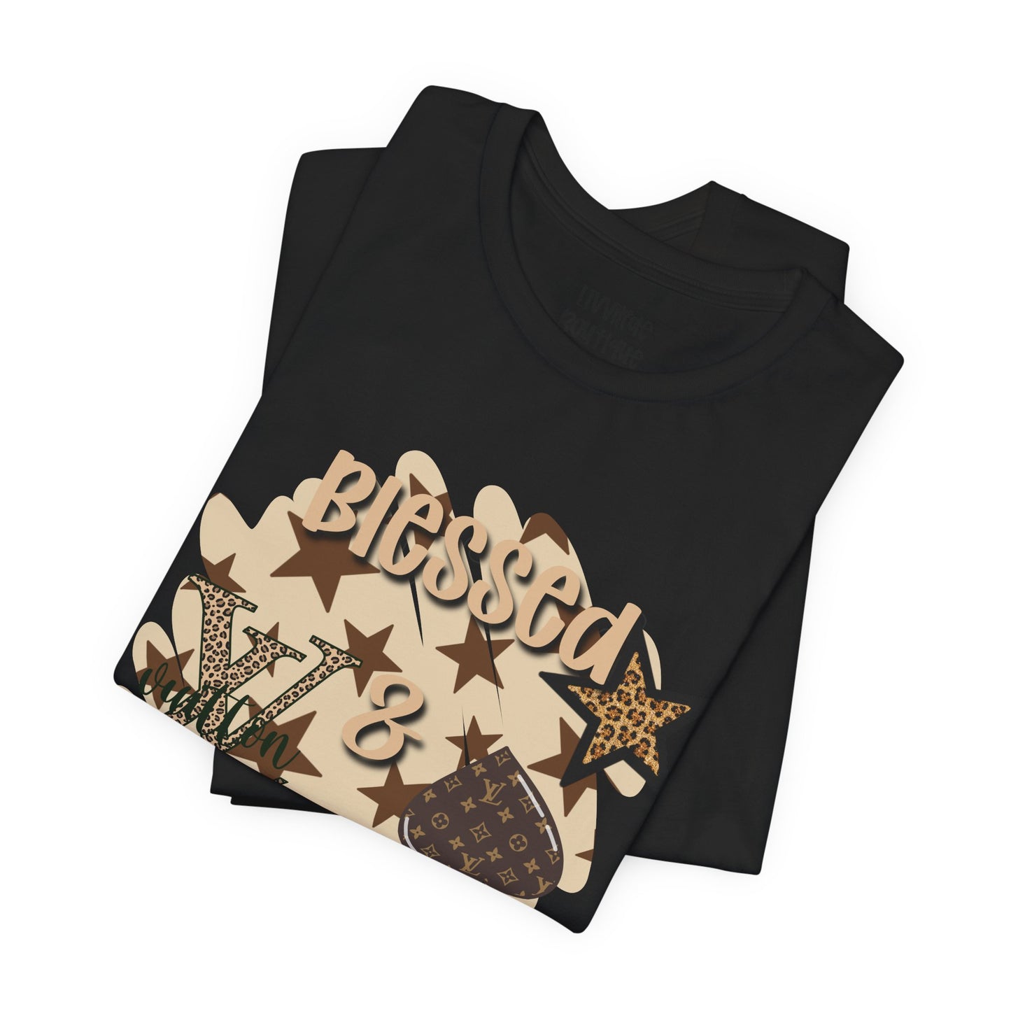 Blessed & Boujee Tee — Camo Star Graphic Shirt
