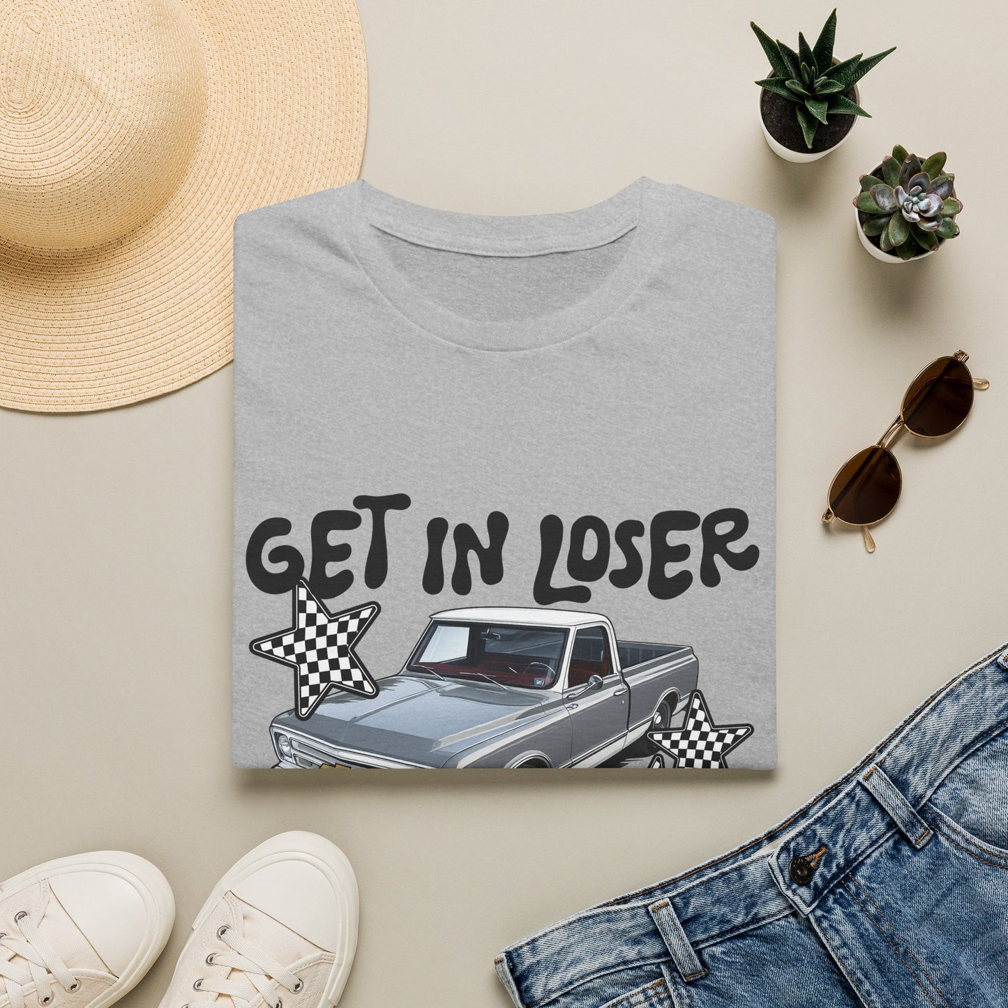 Get In Loser Car T-Shirt — "I Found Something on Marketplace" Vintage Truck Tee