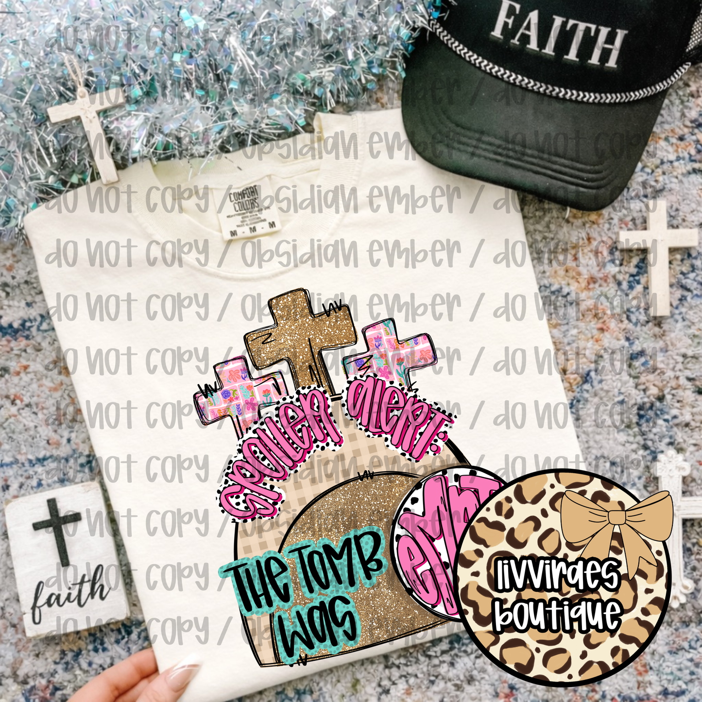 Easter Tomb Risen T-Shirt — "The Tomb Is Empty" Christian Graphic Tee