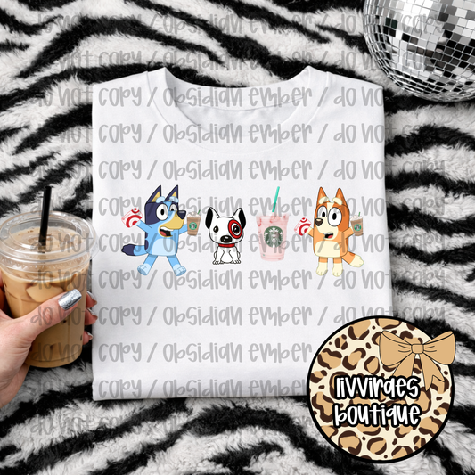 Toddler Tee — Cute Cartoon Dogs & Puppy Friends Graphic Shirt