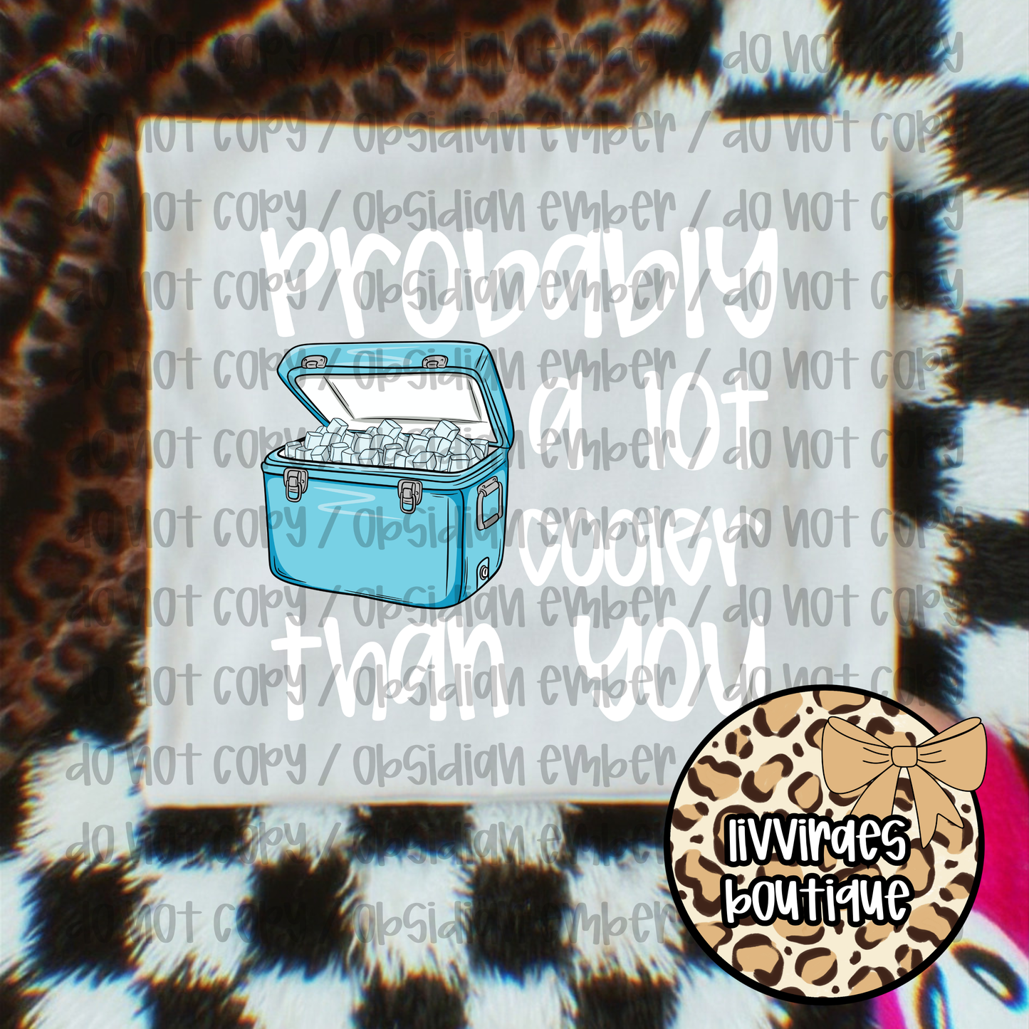 Cooler Than You T-Shirt — "Probably a Lot Cooler Than You" Cooler Graphic Tee