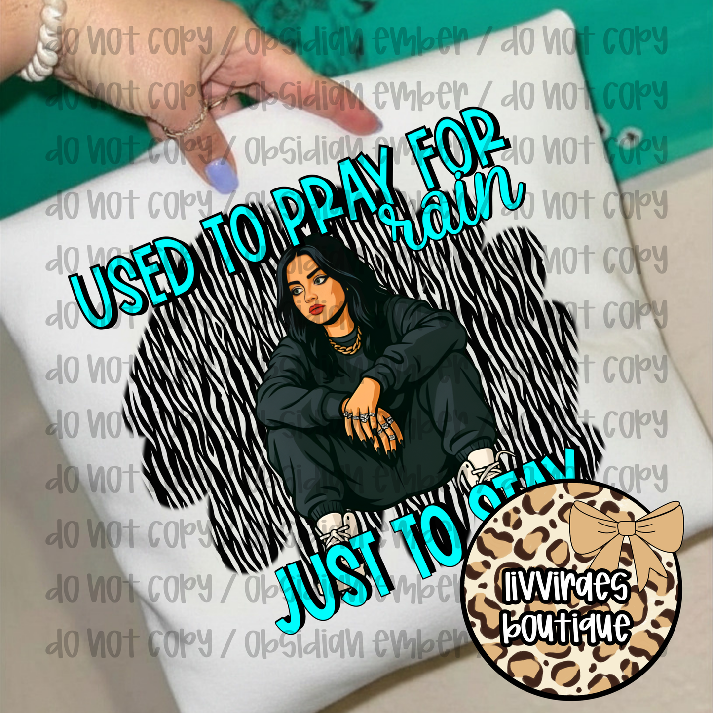 Graphic Tee - "Used to Pray for Rain Just to Stay Inside" Inspirational Casual T-Shirt
