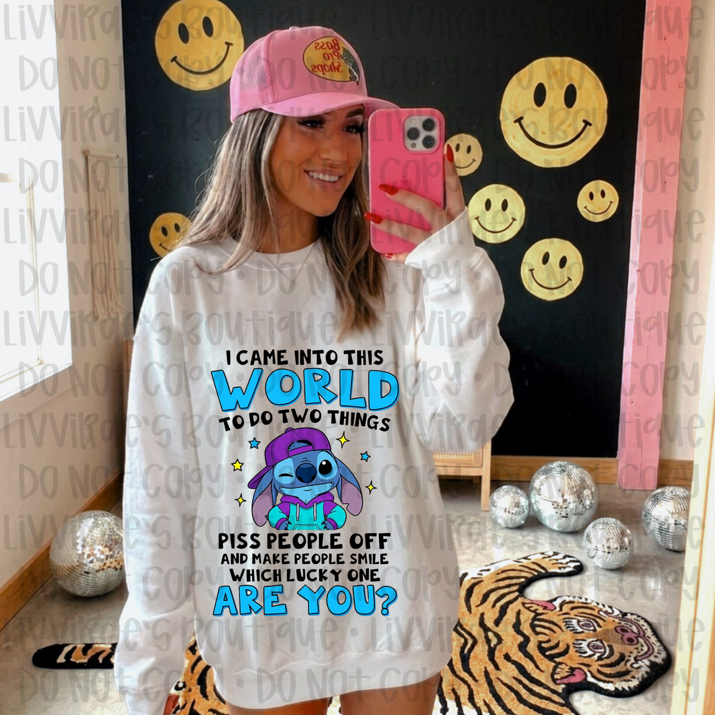 Graphic T-Shirt — “I Came Into This World to Do Two Things” Funny Cartoon Tee