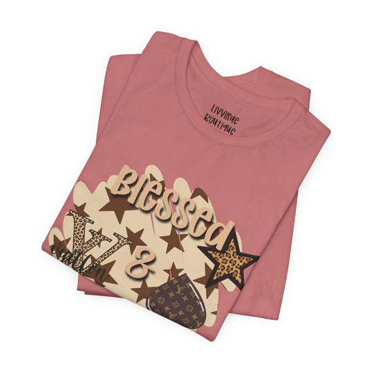 Blessed & Boujee Tee — Camo Star Graphic Shirt