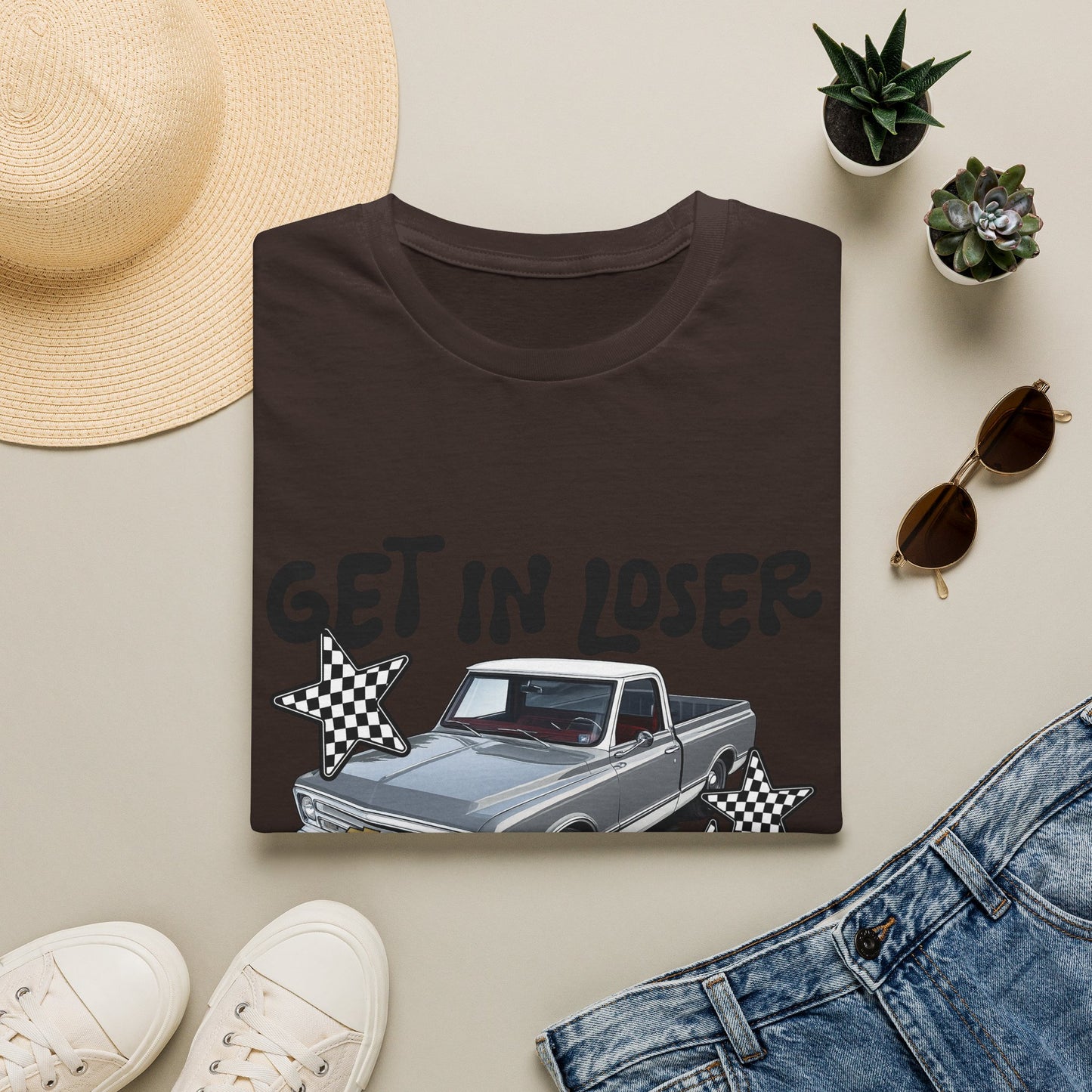 Get In Loser Car T-Shirt — "I Found Something on Marketplace" Vintage Truck Tee