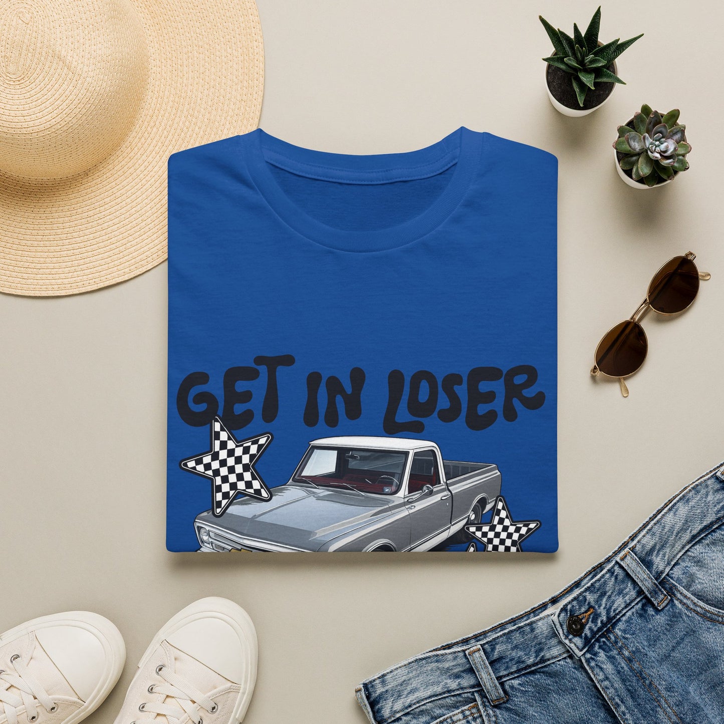 Get In Loser Car T-Shirt — "I Found Something on Marketplace" Vintage Truck Tee